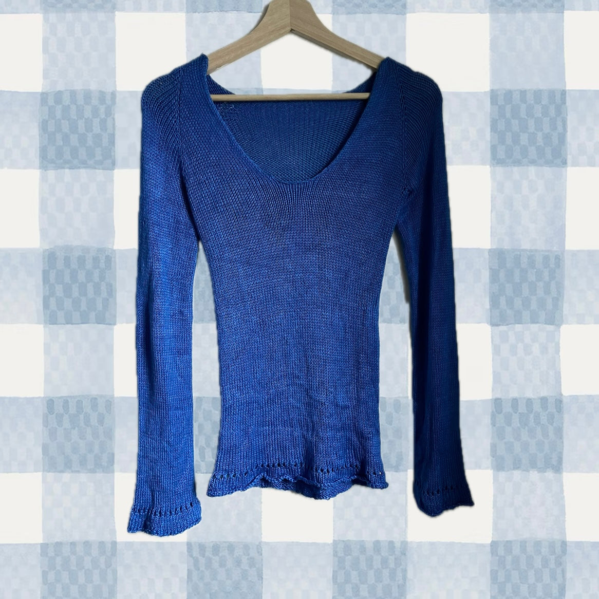BLUE KITTEN TOP