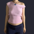 BASICS-PINK ASYMMETRIC TOP(sample)