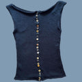 NIKKI BUTTON TOP(PRE ORDER ONLY)